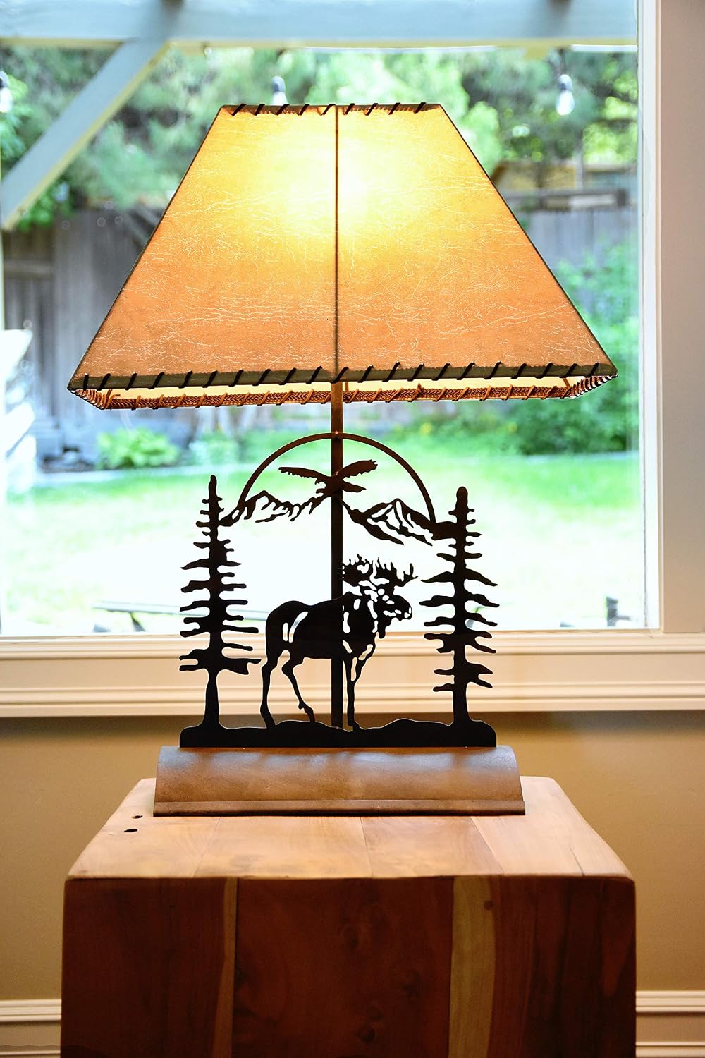 Muskoka Lifestyle Products Moose Table Lamp-Rustic Patina 26'