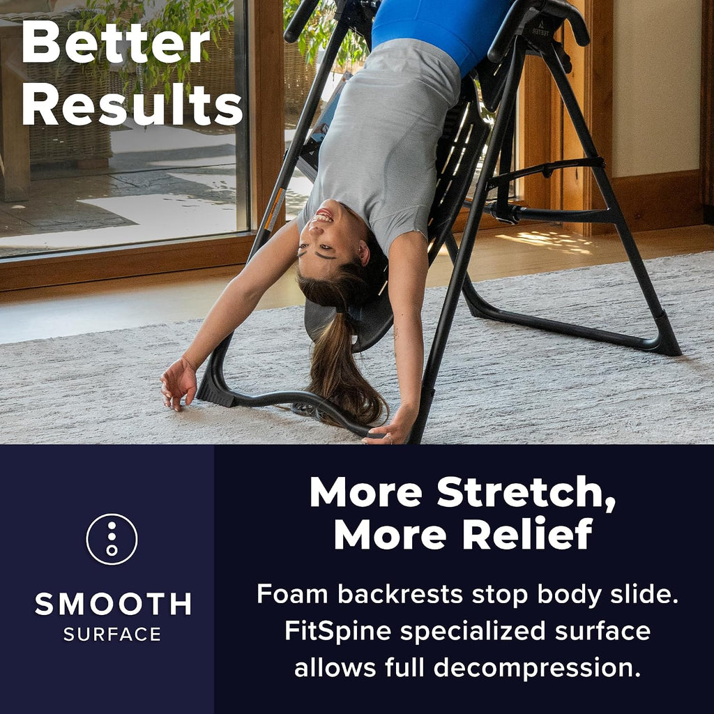 TEETER EP-560 Inversion Table w/Accessories for Back Pain Relief – FDA-Registered, UL Safety Certified, 300 lb Capacity, Designed & Patented in USA