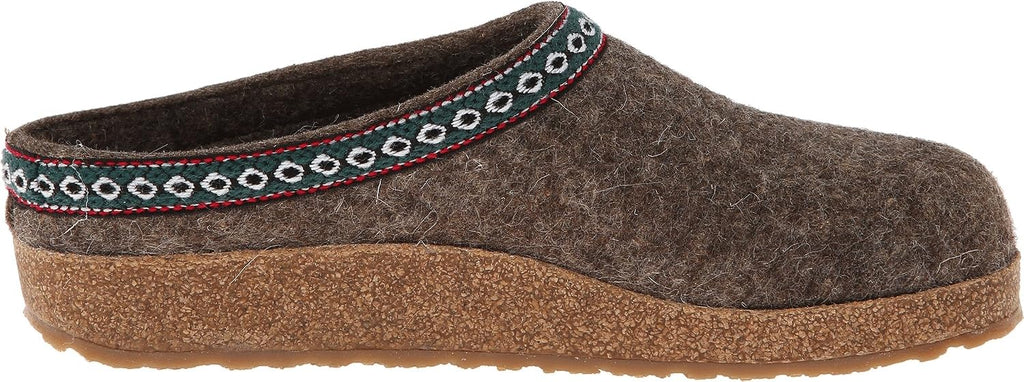 HAFLINGER Men's Gz Classic Grizzly Slippers, Earth, 15 Women/13 Men