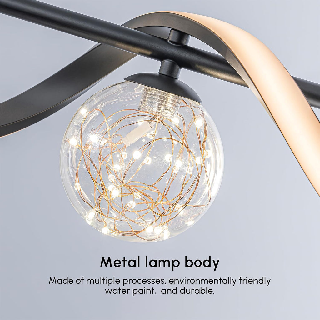 homary 40.2' Dimmable Kitchen Island Lighting, Black 4-Light Dining Room Light Fixture Over Table Linear LED Chandelier Island Lights for Kitchen