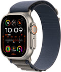 Apple Watch Ultra 2 [GPS + Cellular 49mm] Smartwatch with Rugged Titanium Case & Blue Alpine Loop Small. Fitness Tracker, Precision GPS, Action Button, Extra-Long Battery Life