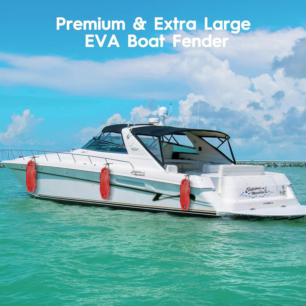 AWEMUFA Boat Fenders Easy to Install Bumper for Docking Ideal Fender for Pontoon, Bass, Jet Ski and Fishing Boats