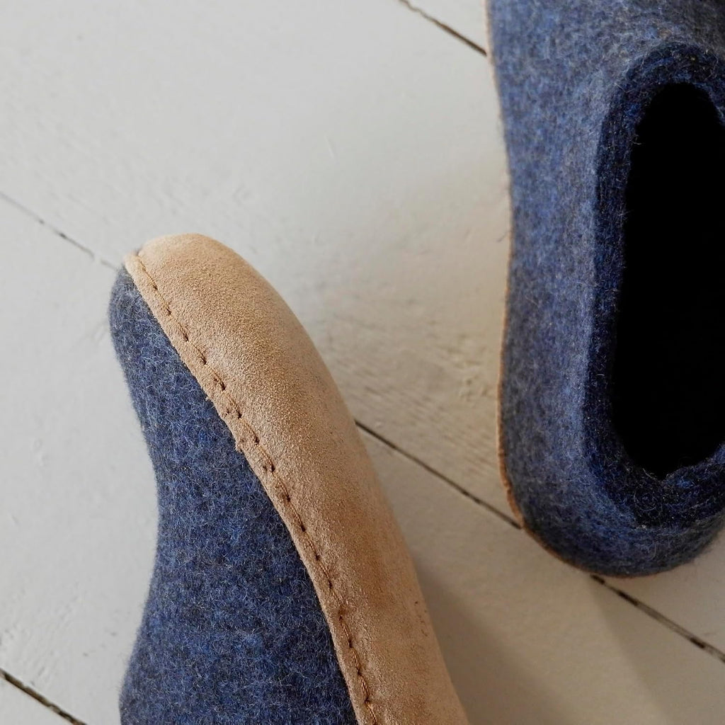 Glerups 100% quality wool mix Shoe Slipper with leather sole - Unisex