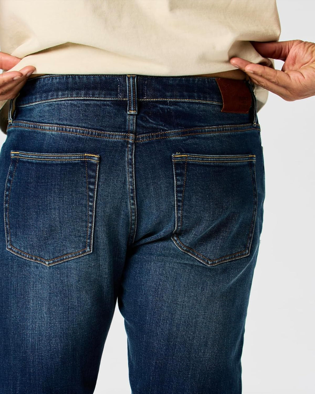 Huckberry Stretch Selvedge Denim Jeans for Men - 11.7 oz Mens Jeans with 1% Stretch, Copper Rivets- Year-Round Men Jeans