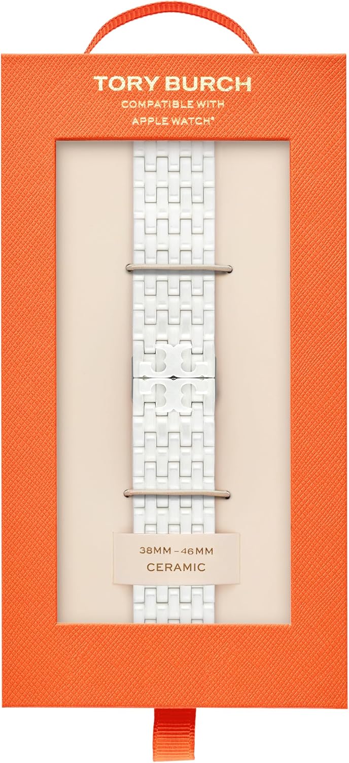 Tory Burch Women's Eleanor 38/40/41/42mm and 42/44/45/46mm Stainless Steel Band for Apple Watch®