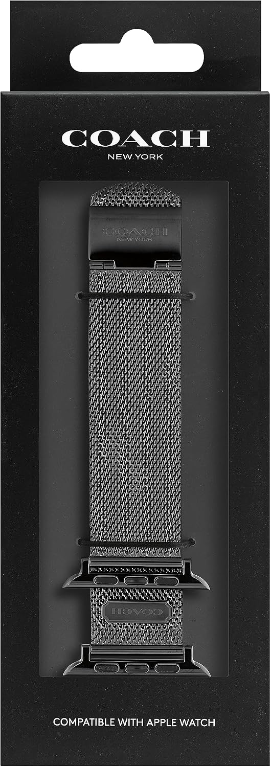 Coach Apple Watch Strap, Compatible with Apple Watch 38mm, 40mm, 41mm, 42mm, 44mm, and 45mm, Interchangeable Band, Create Your Unique Style