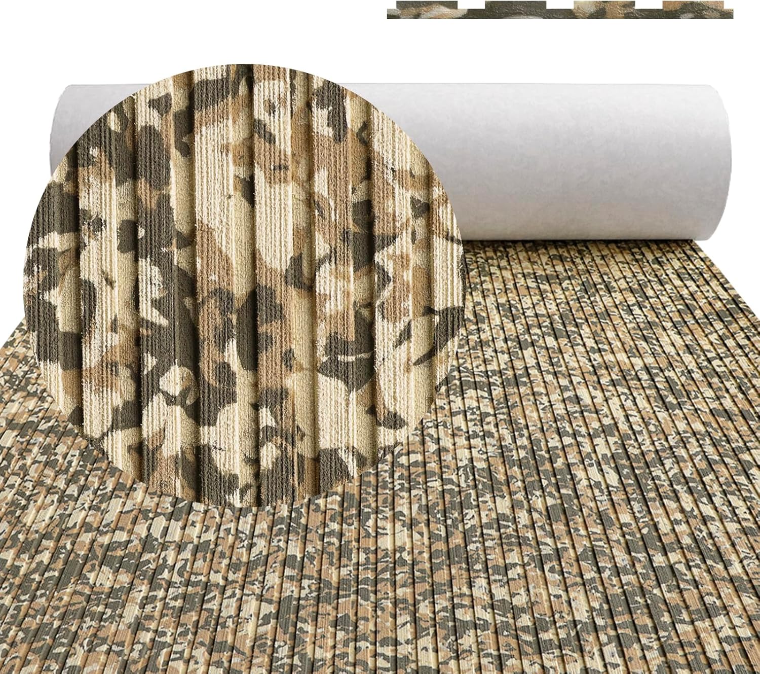 Boat Flooring EVA Foam Boat Decking Camo 94'x45'/35'/23' Non-Slip Boat Mat Self-Adhesive Foam Boat Deck Flooring Carpet Mat Rolls for Kayak Deck Boat Yacht Flooring Motorboat