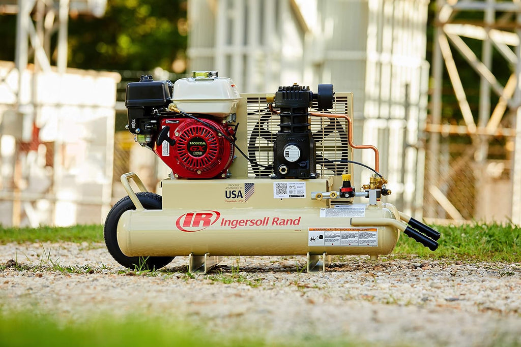 Ingersoll-Rand SS3J5.5GH-WB 5.5 Horsepower 8 Gallon Oiled Gas Twin Pontoon Compressor