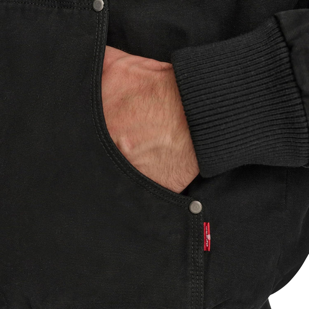 Levi's Men's Workwear Cotton Canvas Hooded Bomber Jacket