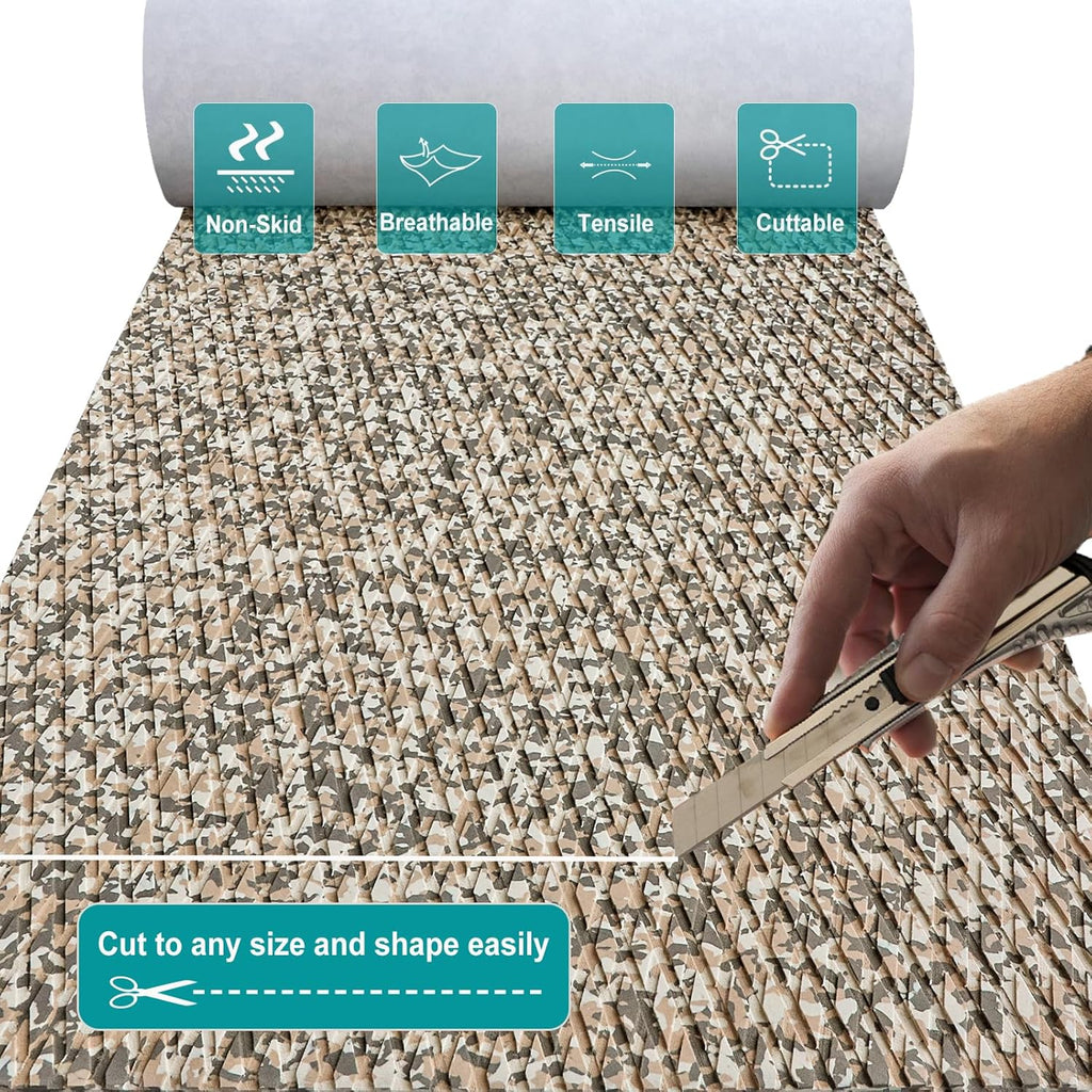Hjdeck Boat Flooring EVA Foam Boat Decking Marine Carpet Non-Slip Decking Sheet Self-Adhesive Marine Flooring for Fishing Boat Kayak Yacht RV Swimming Pool Golf Cart 94.5'x23.6'/16.1'/11.8'