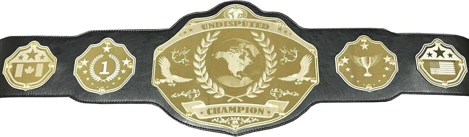 Undisputed Belts Fully Custom Championship Belt - Custom images and Text with Design Proofs