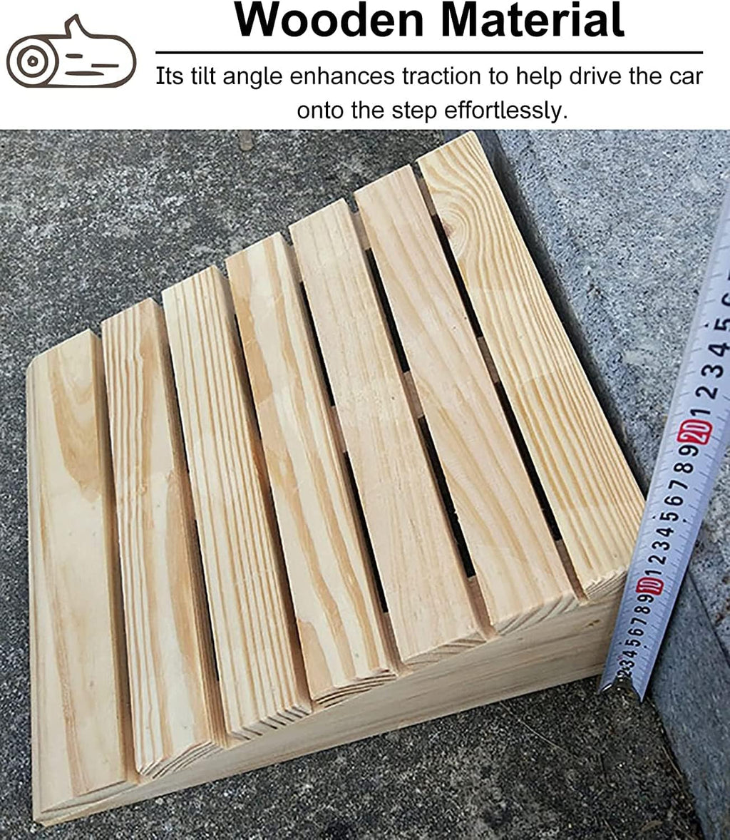 Handicap Ramps Heavy Duty Solid Wood Wheelchair Ramp Non-Slip Threshold Ramp Home Entrance Doorway Scooter Ramp for Car Handicap Ramps Sturdy