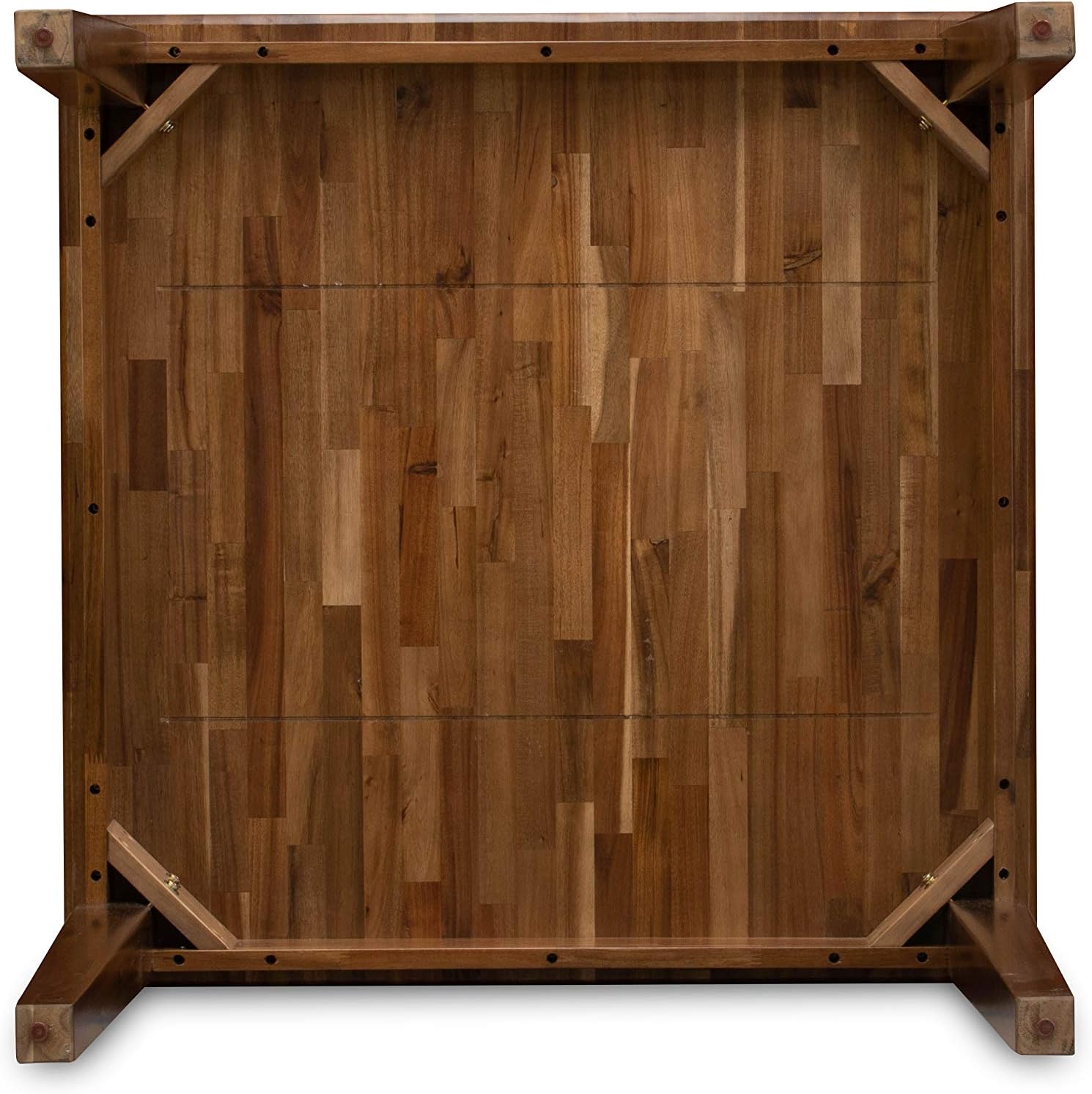 East West Furniture OXT-AWA-T Oxford Square Kitchen Dining Table for Small Spaces, 36x36 Inch, Antique Walnut
