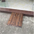 Threshold Ramp, Wooden Threshold Ramp for Doorway - Pine Threshold Ramp - Wood Angled Entry - Rated 880lbs Load Capacity - for Wheelchair and Scooter