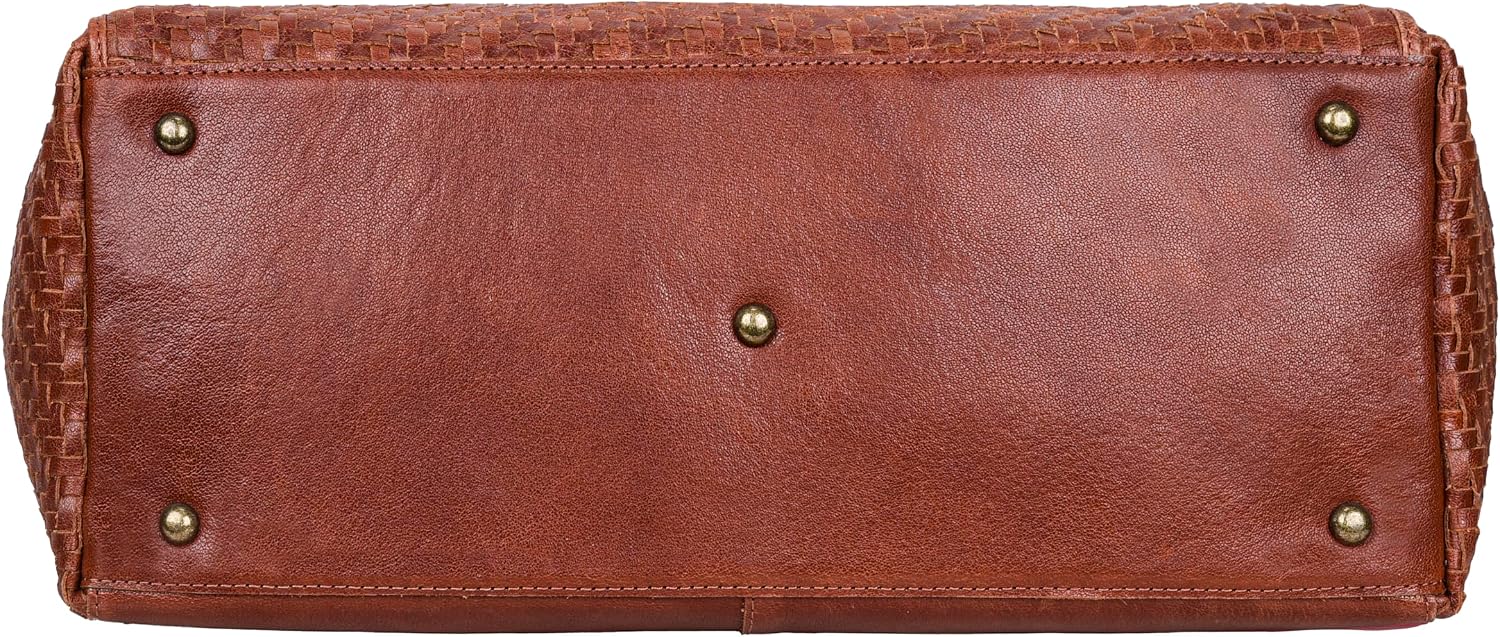 ANTONIO VALERIA Avery Leather Tote/Top Handle Shoulder Bag for Women | Leather
