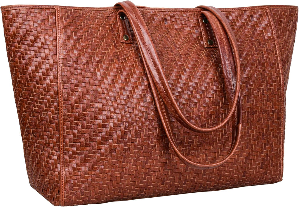 ANTONIO VALERIA Avery Leather Tote/Top Handle Shoulder Bag for Women | Leather