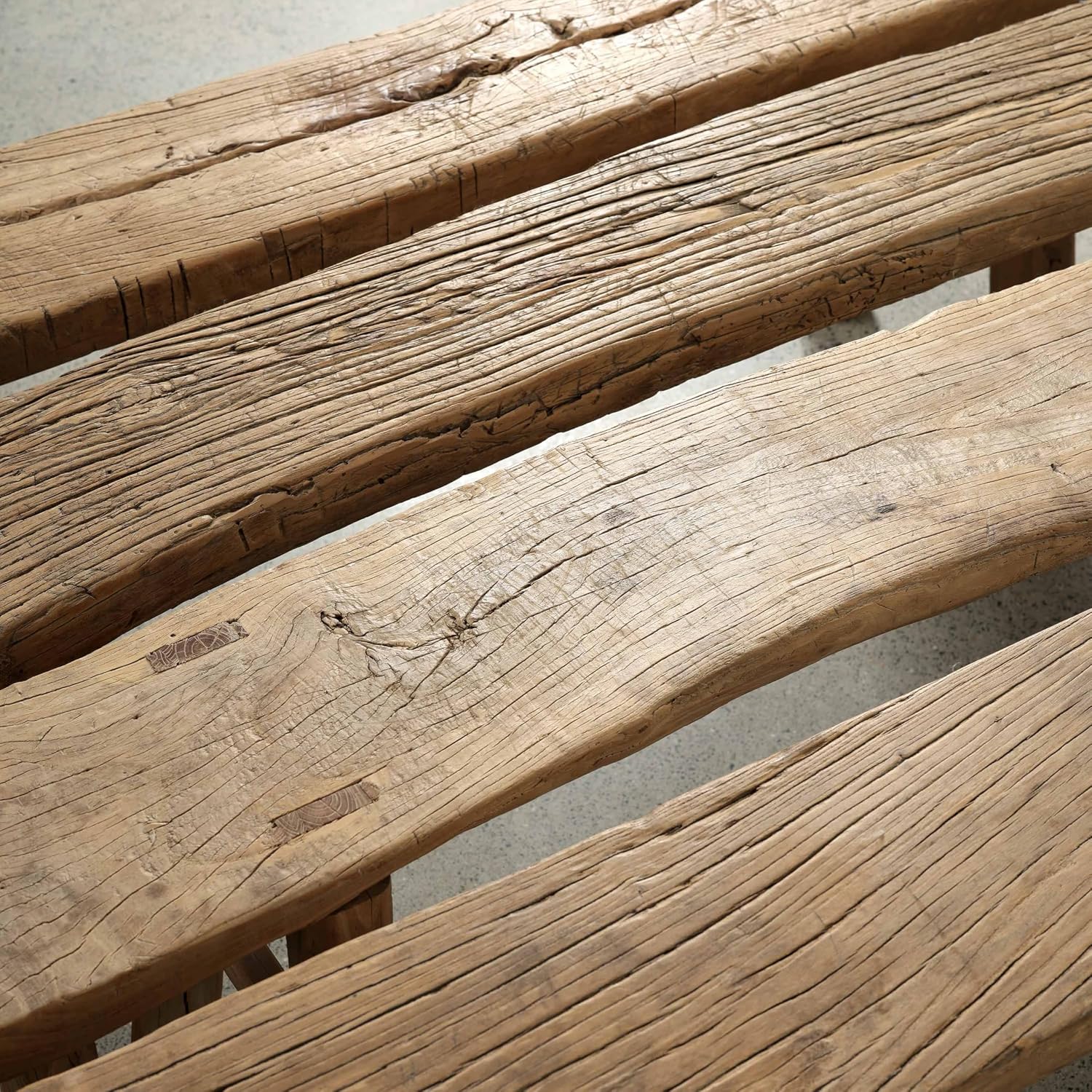 Artissance 20' H Vintage Noodle Bench 5-5.5ft Long Weathered Natural (Size and Finish Vary)