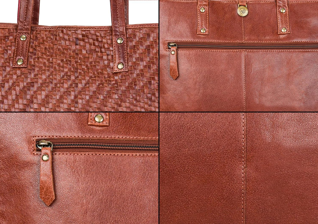ANTONIO VALERIA Avery Leather Tote/Top Handle Shoulder Bag for Women | Leather