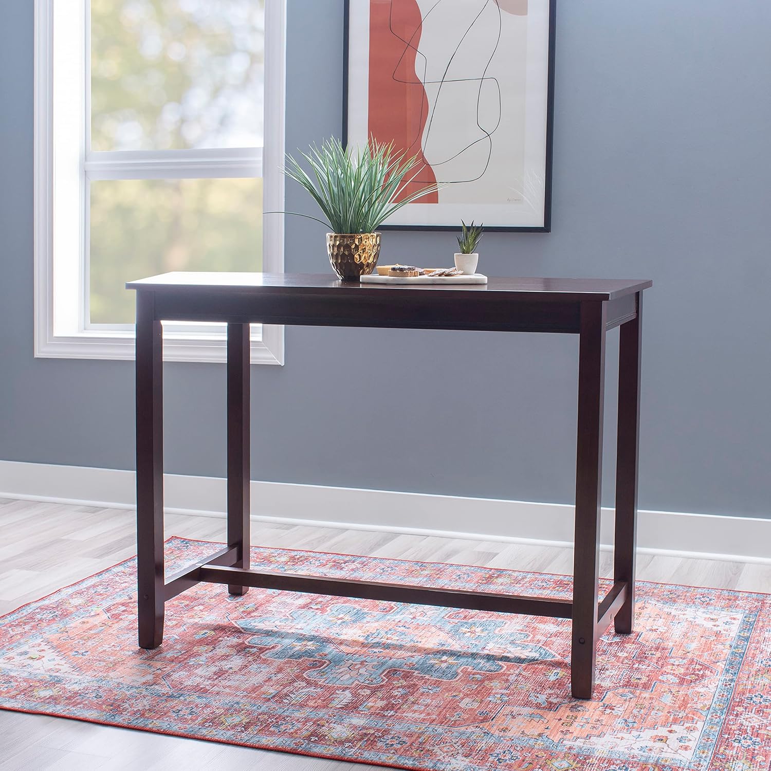 Linon Claridge Dark Espresso 36 inch Height Bar Table