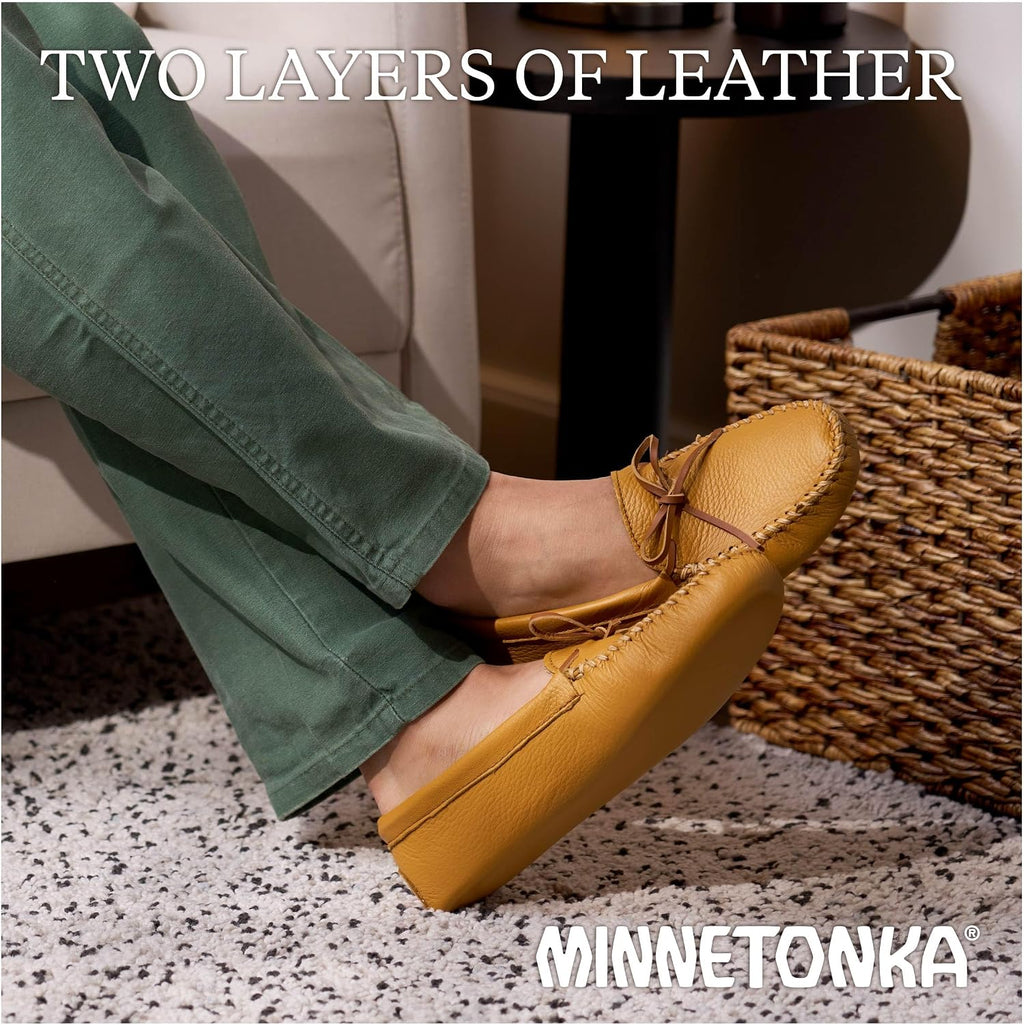 Minnetonka Men's Double Deerskin Softsole