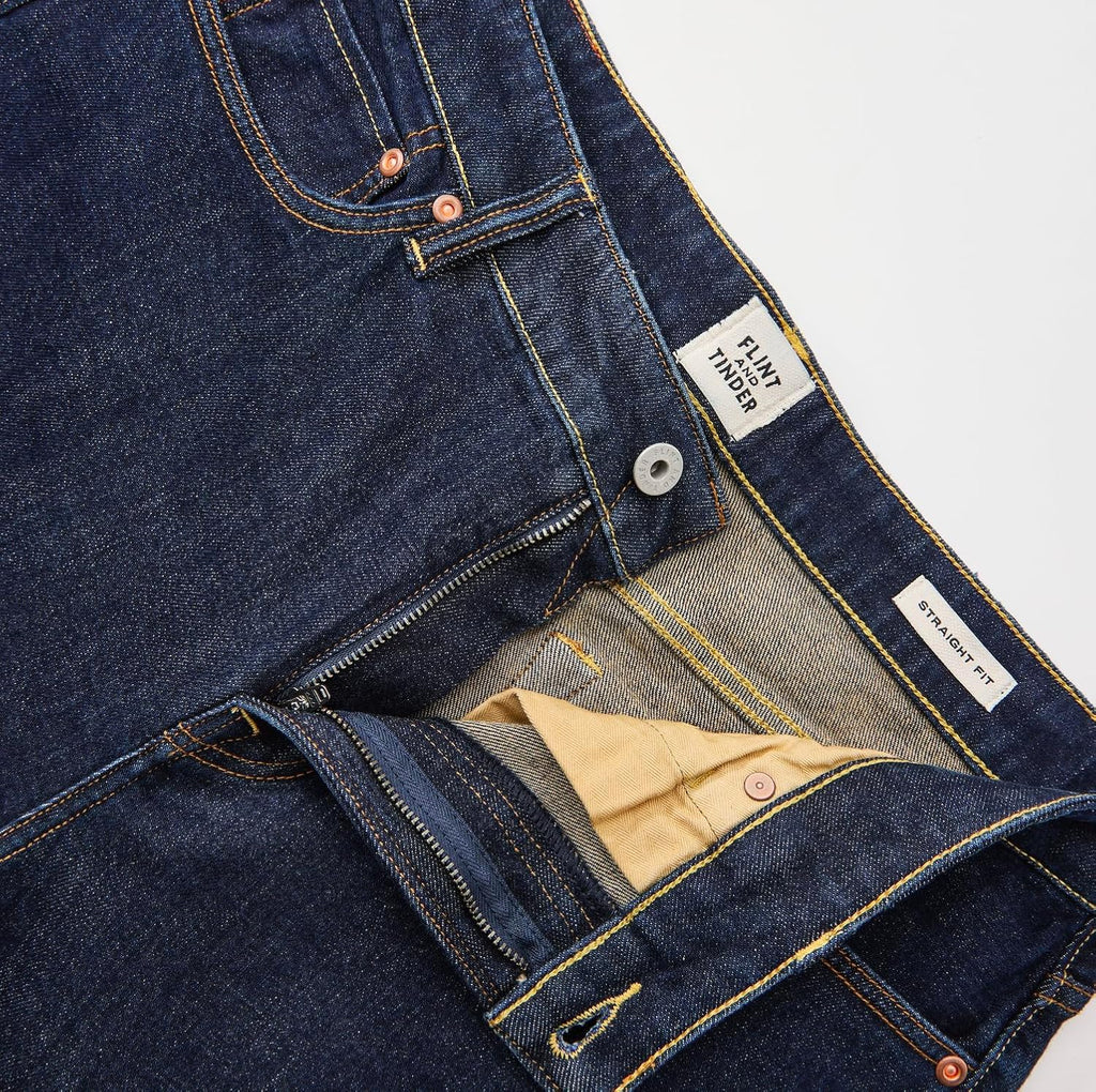 Huckberry Stretch Selvedge Denim Jeans for Men - 11.7 oz Mens Jeans with 1% Stretch, Copper Rivets- Year-Round Men Jeans