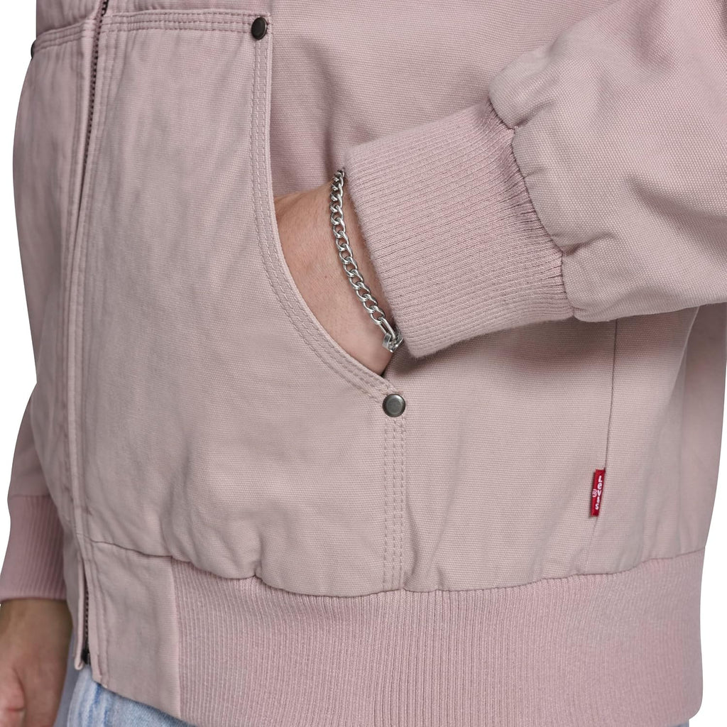 Levi's Men's Workwear Cotton Canvas Hooded Bomber Jacket