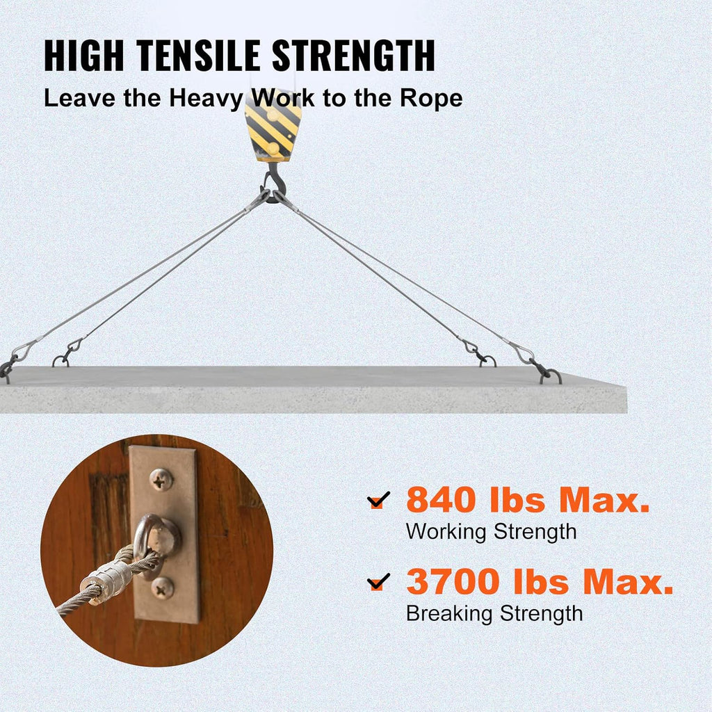 Happybuy Stainless Steel Cable 3/16'x 500ft, T304 Marine Grade Deck Cable Railing, 7x19 Strands Construction Braided Aircraft Cable for Deck Rail String Lights Hanging Porch Fence DIY Baluster