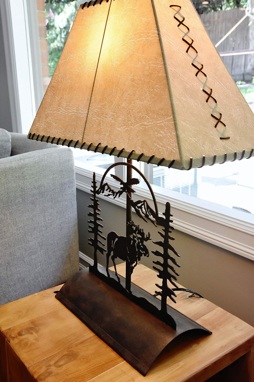Muskoka Lifestyle Products Moose Table Lamp-Rustic Patina 26'