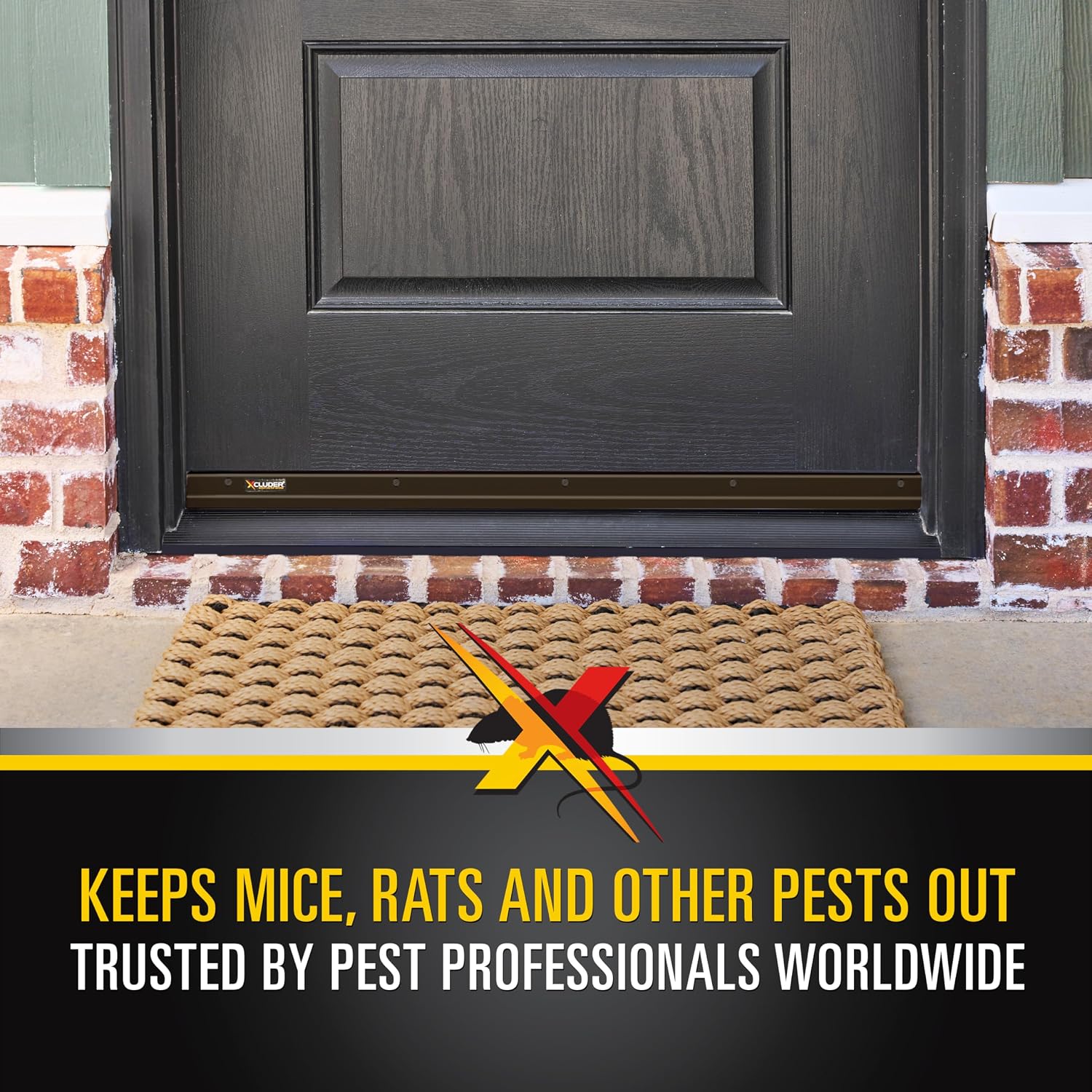 Xcluder 48 in. Standard Door Sweep, Dark Bronze 2-Pack, Seals Out Rodents & Pests, Enhanced Weather Sealing, Easy to Install; Rodent Protection; Rodent Proof Door Sweep