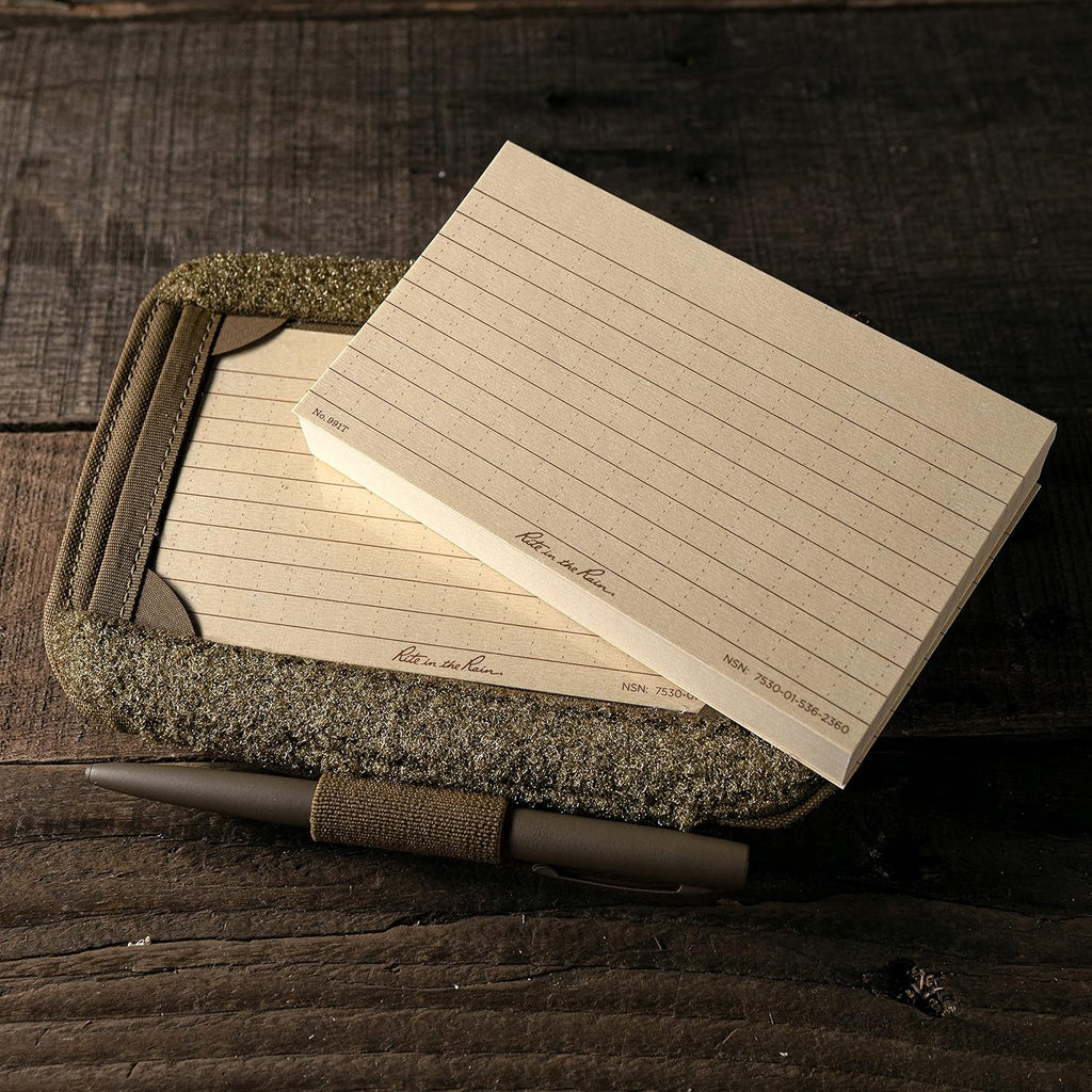 Rite in the Rain Weatherproof Arm Band Kit, 3' x 5' Tan Index Cards 100 pack, All-Weather Metal Pen, Tan CORDURA® fabric Arm Band (No. BB991T-KITL)