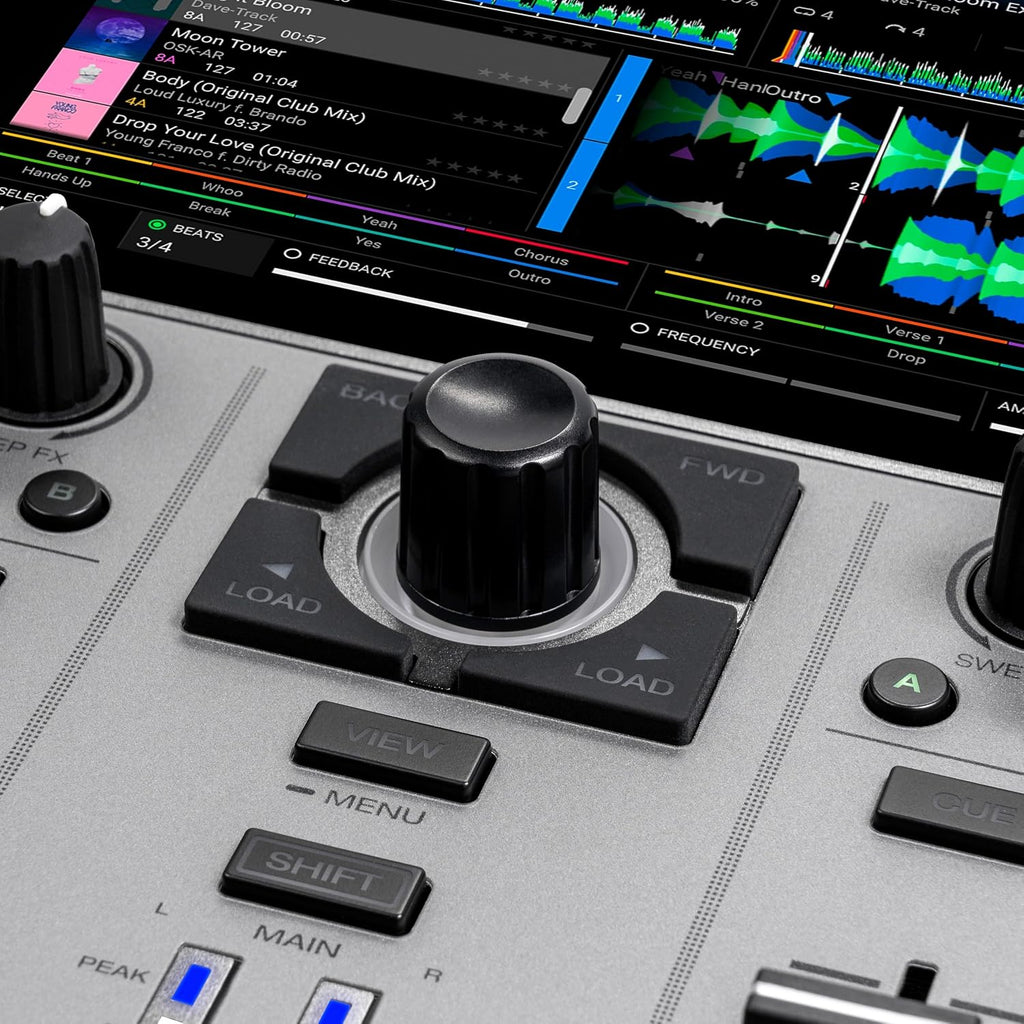 Denon DJ PRIME GO+ Portable DJ Controller and Mixer with Stem Separation, 2 Decks, Wi-Fi Streaming, Bluetooth, Lights Control, 7' Screen and Battery