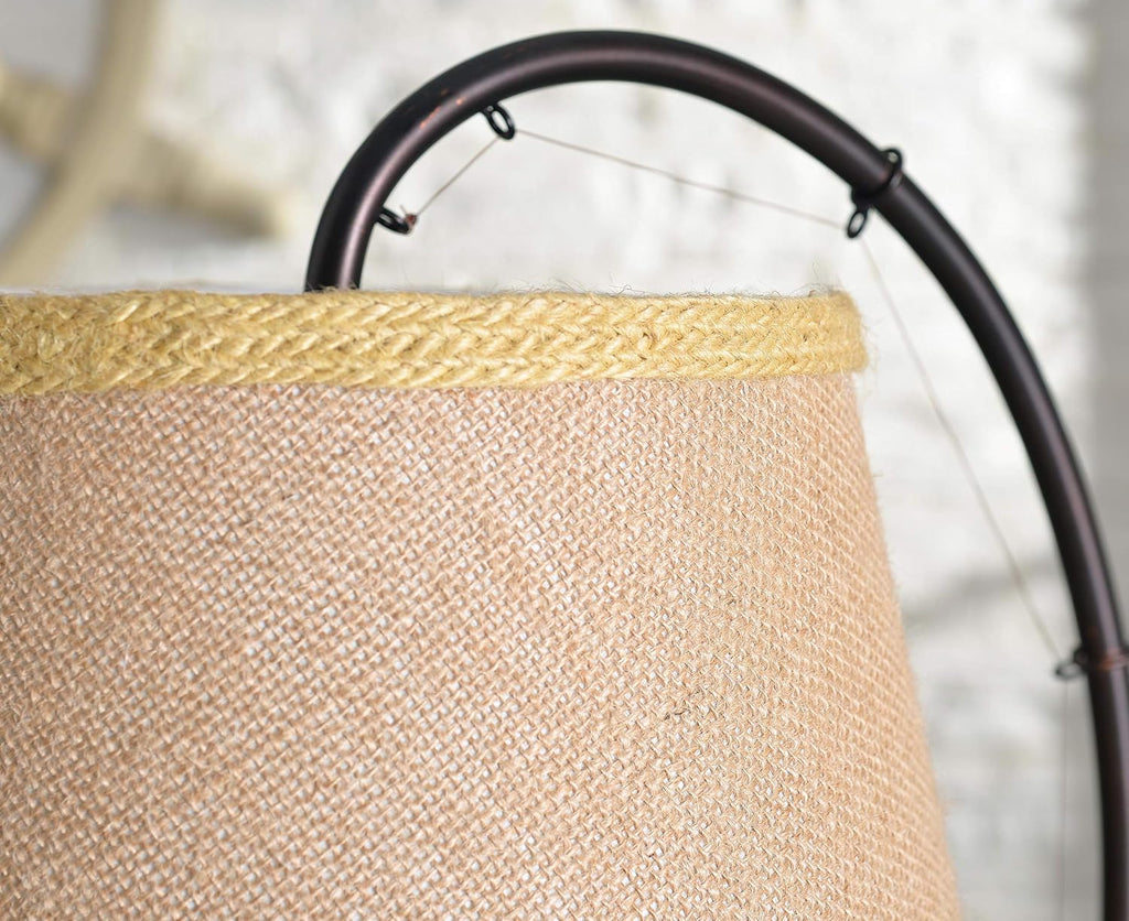 Kenroy Home 32193ORB Fly Rod Table Lamp with Oil Rubbed Bronze w/Wood Accent Finish, Rustic Style, 27.5' Height, 12' Width, 14.5' Depth