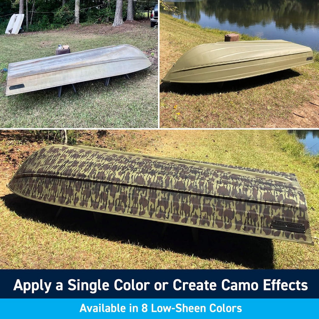 TotalBoat Aluminum Boat Paint | Durable, Fast-Drying Marine Paint for Canoes, Jon Boats, Dinghies, Pontoons, Hunting Blinds, and Trailers | Light Gray, Gallon