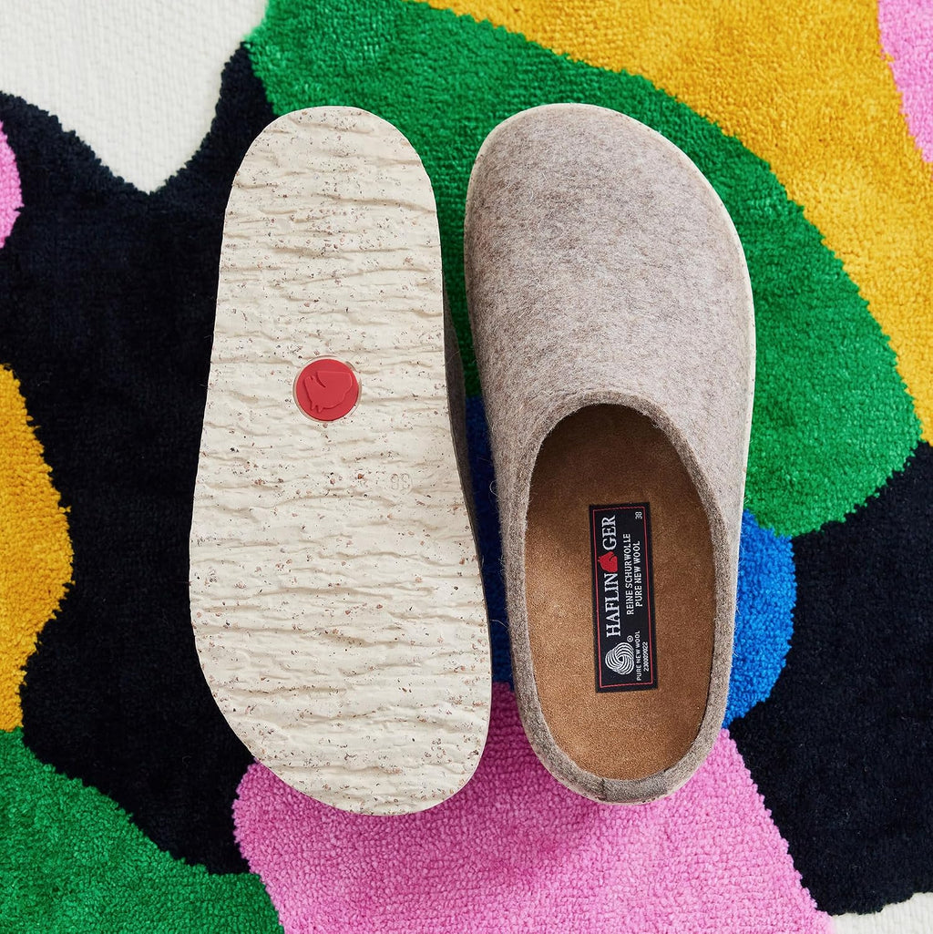 HAFLINGER Manhattan Felt Clog Wool Slipper Unisex
