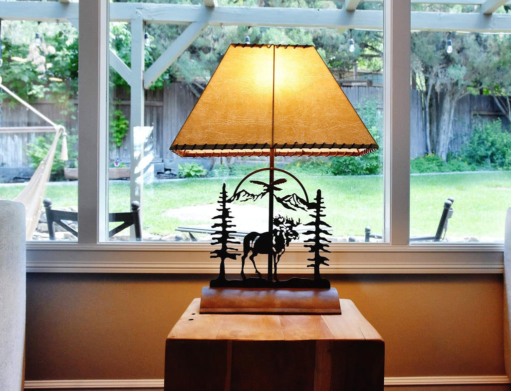 Muskoka Lifestyle Products Moose Table Lamp-Rustic Patina 26'