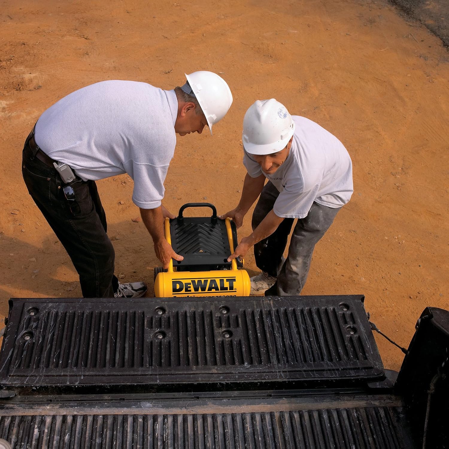 DEWALT D55154 1.1 HP Continuous 4 Gal Electric Wheeled Dolly-Style Air Compressor with Panel