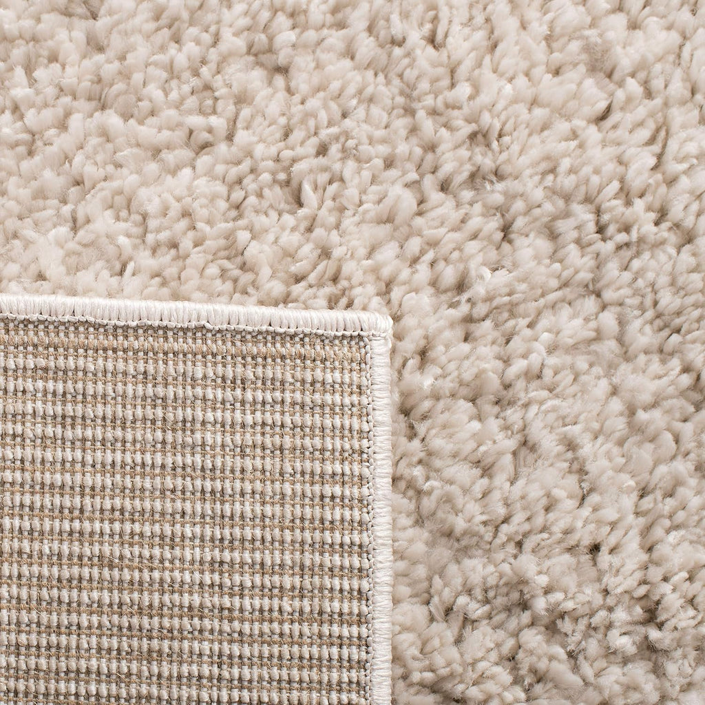 SAFAVIEH August Shag Collection 2'3' x 18' Beige AUG900D Solid Non-Shedding 1.25-inch Thick Living Room Dining Entryway Foyer Hallway Runner Rug